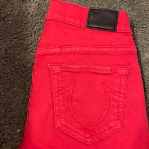 Red True Religion Jeans